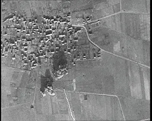 Explode: The Aerial View of a Town From Above, As Bombs