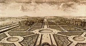 Begun: Aerial View of Tuileries gardens