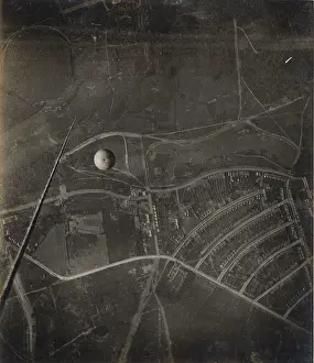 Corona: Aerial view of Wanstead from a balloon - 1909