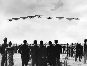 Staaken: Aerobatics demonstration in Staaken, 1939