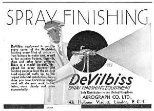 Aerograph: Aerograph DeVilbiss Spray Finishing Equipment
