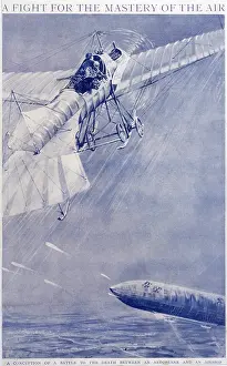 Foreseeing: AEROPLANE AIRSHIP DUEL