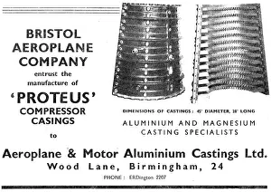 Casings: Aeroplane & Motor Aluminium Castings. Compressor Casings
