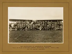 Petters: Aeroplane at works of Petters Ltd