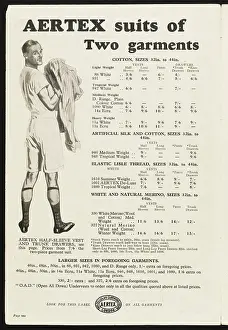 Vests: AERTEX PRICE LIST - 1