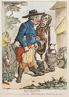 Eagerly: Affability, 1795, by Gillray