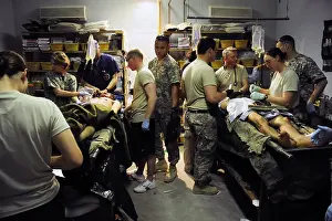 Trauma: Afghan soldiers seriously wounded by an ?