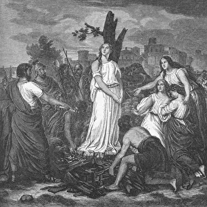 Afra: Afra, + um 304, martyr, full length, her martyr