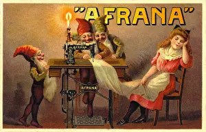Dwarves: Afrana sewing machine advert