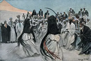 Bedouins: Africa (1901). The dance of the sabre of the