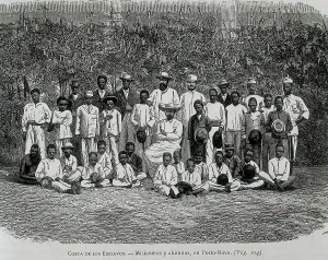 Benin: Africa (19th c). Evangelization. Dahomey. Slave