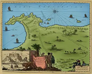 1740s: Africa, Cape of Good Hope Map, 1744
