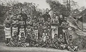 Africans: Africa. Congo. Students of the Catholic mission of Boma