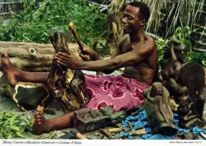 Figurines: Africa - Ebony carver