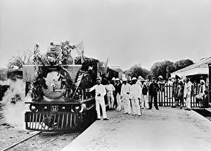 AFRICA, KENYA - The first passenger train to leave