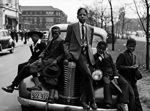 Southside: African American boys on Easter morning. They