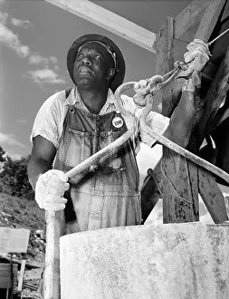 Hardhats: African American construction worker at ?