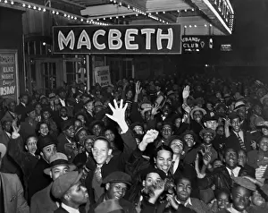 Substituted: African American crowd celebrates Voodoo Macbeth
