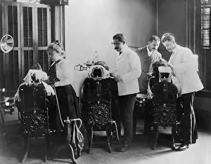 20 40 Years Old: African American dentistry students practicing at