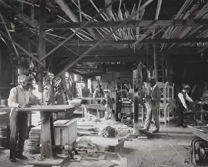 Hands On: African American students working in a mechanized
