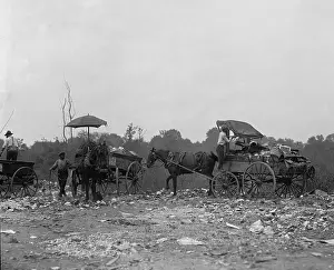 Retrieve: African American teamsters use their wagons ?