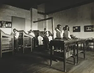 Typesetting: African Americans working as printing typesetters