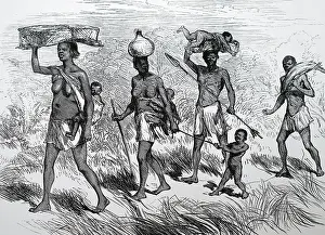 Verney: African family on the march