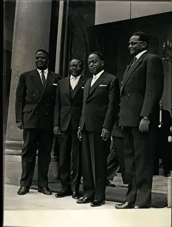 Volta: Four African leaders requesting independence, in Paris