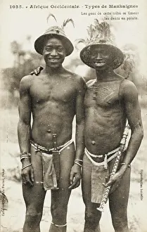 Scarification: African men with sharpened teeth