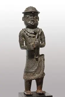 Scarification: African statue, Musee d'Art Moderne, Troyes, France