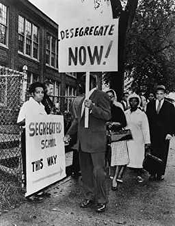 Englewood: Africans American protest school segregation. ?