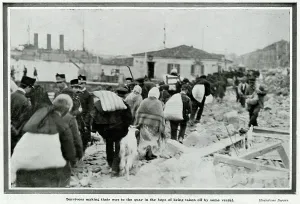 Earthquakes: Aftermath of earthquake at Messina, Sicily 1908