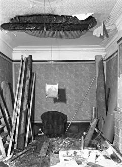 Hornsey: Aftermath of a fire at 8 Nelson Road, Hornsey, WW2