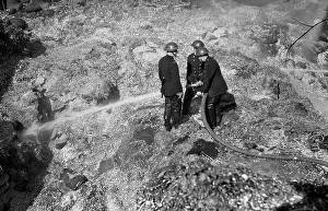 Storing: Aftermath of a fire, Fire Force Area 34, WW2