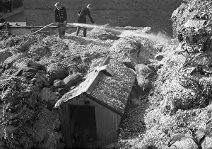 Storing: Aftermath of a fire, Fire Force Area 34, WW2