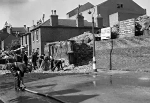 Storing: Aftermath of a fire, Fire Force Area 34, WW2