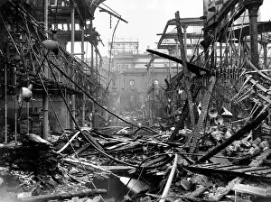 Lampshade: Aftermath of major fire, Smithfield Poultry Market