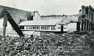 Storey: Aftermath of San Francisco earthquake, California, USA