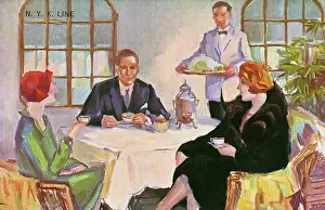 Yusen: Afternoon Tea aboard a ship of the NYK Line