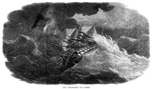 Capsize: The Agamemnon in a storm