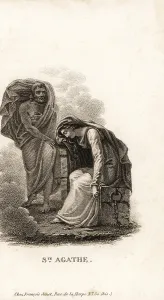 Whipped: Agatha of Sicily, c. - oo231-251 AD, virgin martyr saint