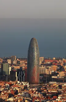 Nouvel: Agbar Tower at sunset, Barcelona, Spain
