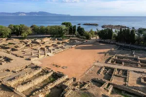 Stoa: Agora, Empuries, Catalonia, Spain