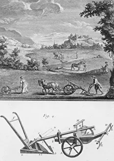Plow: Agriculture, 17th Century