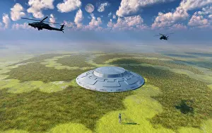 Circles: AH-64 Apache Black Ops helicopters flying around a crop ?
