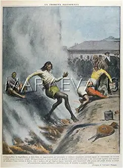 Hussain: Ahmed Hussain firewalking, 1937