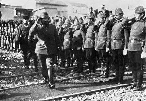 Ahmed: Ahmed Jemal Pasha inspecting troops, WW1