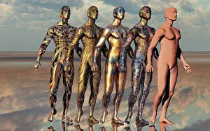 Anthropomorphic: AI humanoids evolving into full human form