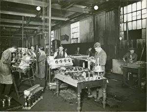 Stripping: AID inspection of Napier engine