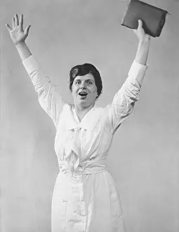 One Person: Aimee Semple McPherson, ca. 1920, was a Canadian-American